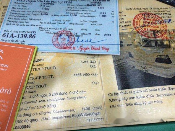 Bán Daewoo Nexia đời 1994, màu trắng số sàn, 70tr