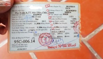 Bán xe Daewoo Novus đời 2013, màu bạc, nhập khẩu nguyên chiếc, 920tr