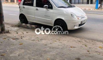 Xe Daewoo Matiz SE năm 2003, màu trắng còn mới, 79 triệu