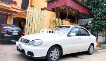 Lanos Daewoo 2001 trắng xe gia đình sử dụng